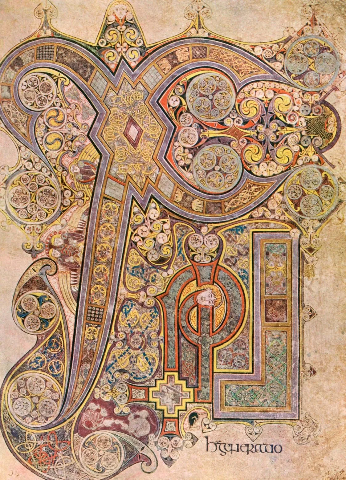 Book of Kells — Chi Rho page (c. 800)