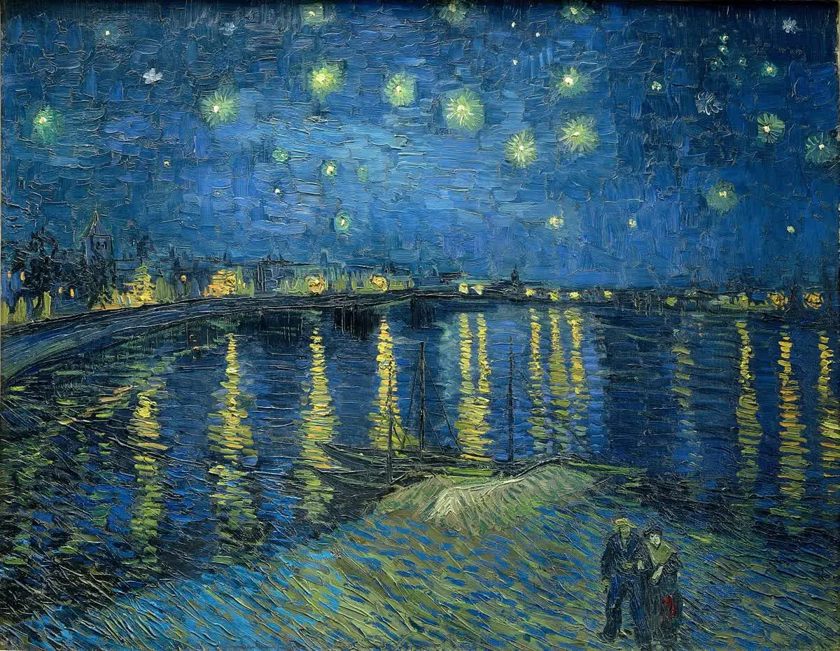 Starry Night Over the Rhône (Van Gogh, 1888)
